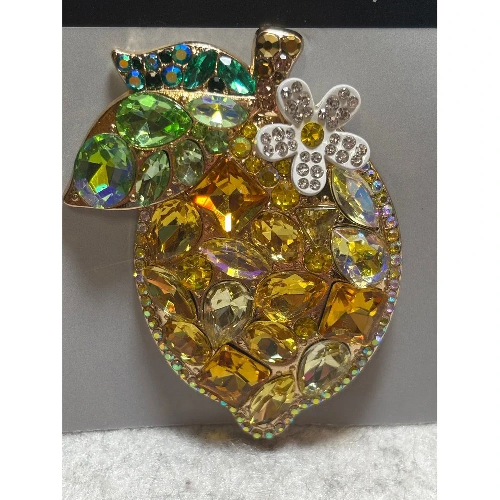#41. Metal Gallery Lemon Brooch